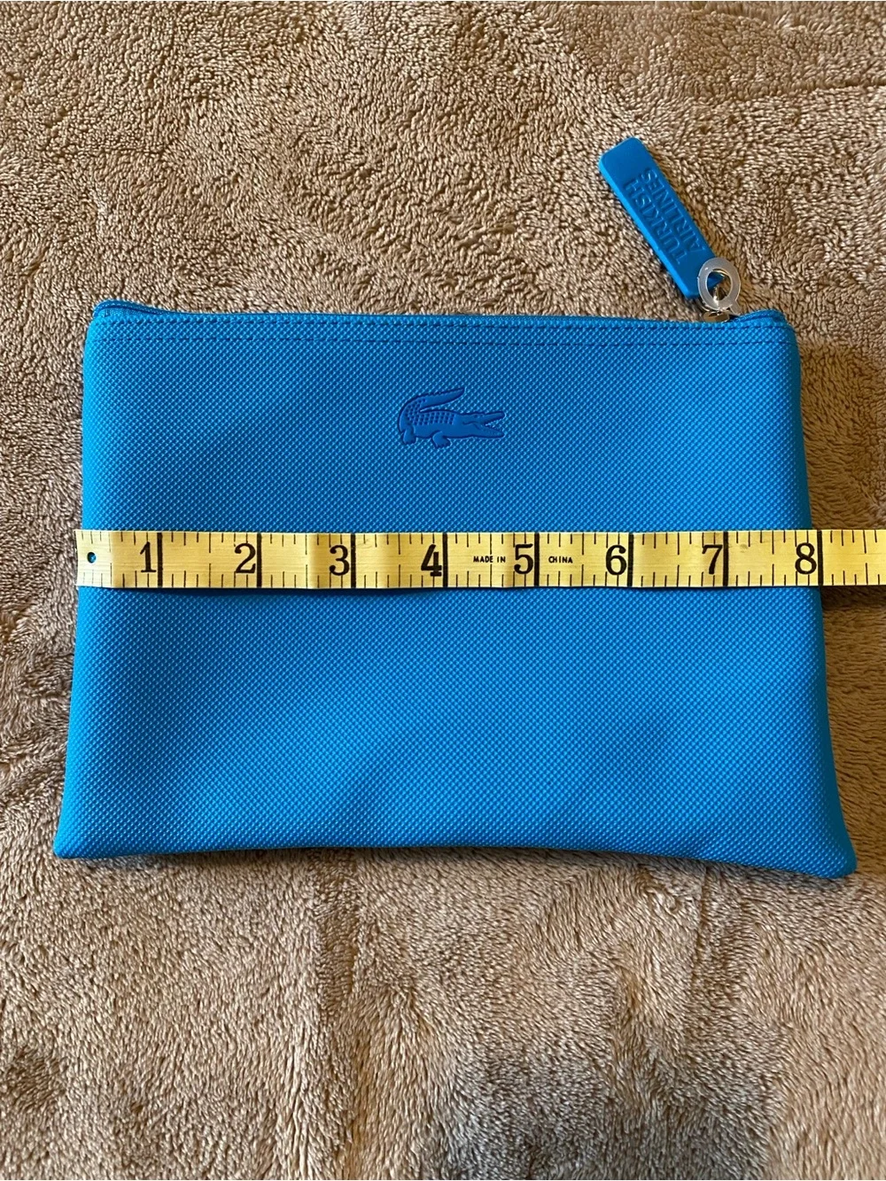 Lacoste Sky Blue Pique Toiletry Bag